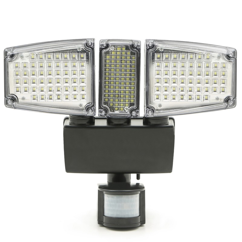 Projecteur led extérieur solaire: 2 spots 100 led