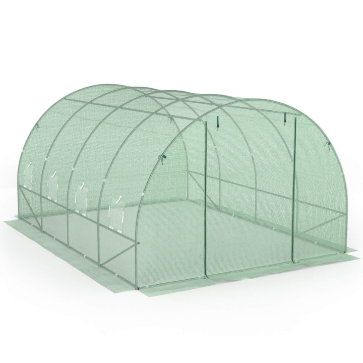 Goedkope groene tunnelkas 12 m²
