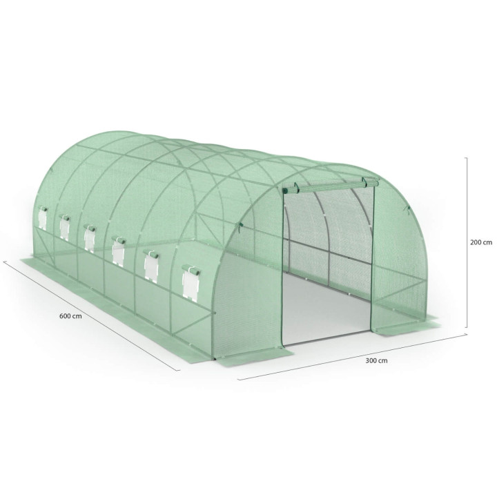 Günstiges Tunnelgewächshaus 18m2