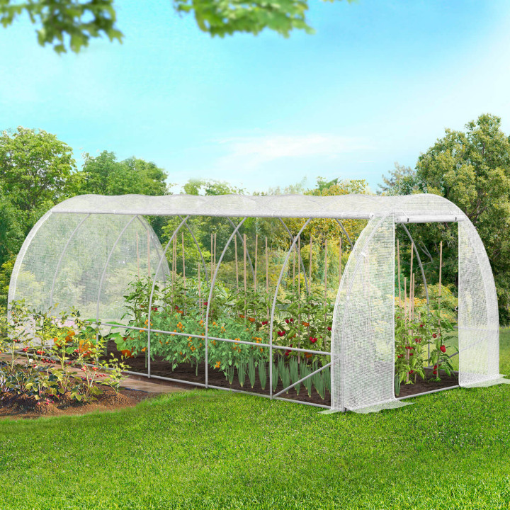 Goedkope witte tunnelkas 18 m²