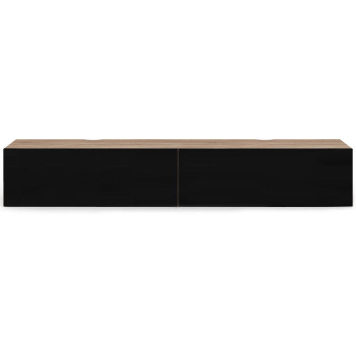 180 cm zwart en houten wandmodel - ELIO
