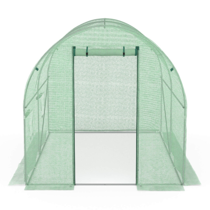 Groen dekzeil 3x2 m voor serre van 6 m²
