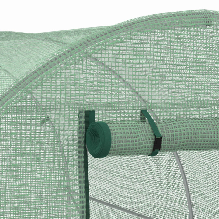 Groen dekzeil 3x2 m voor serre van 6 m²