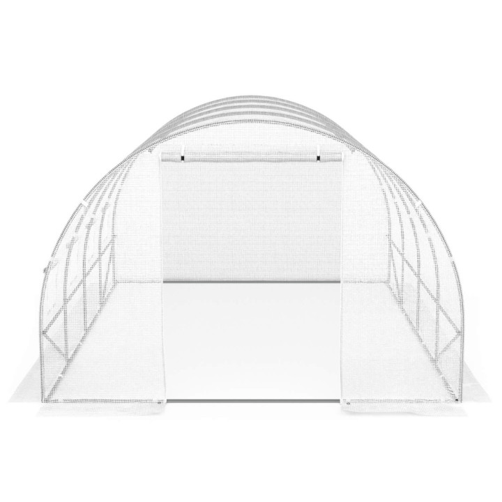 Wit dekzeil 4x3 m voor serre van 12 m²