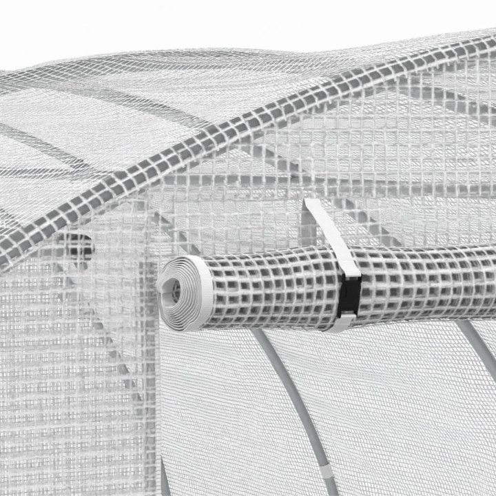 Wit dekzeil 4x3 m voor serre van 12 m²