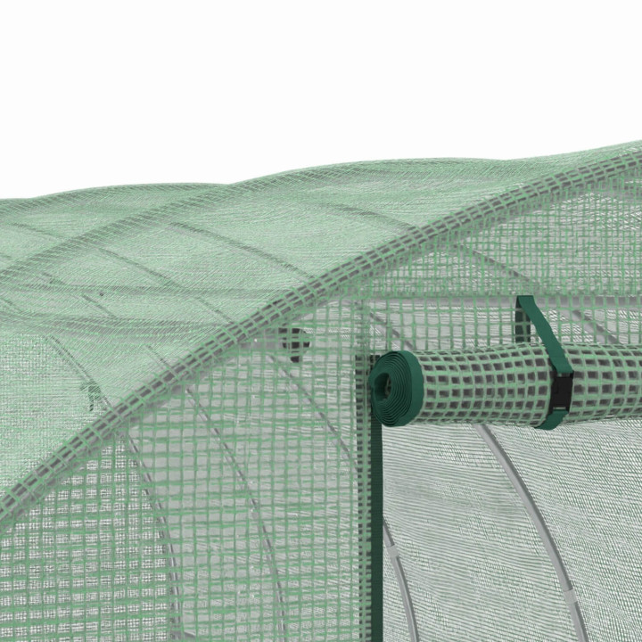 Groen dekzeil 6x3 m voor serre van 18 m²