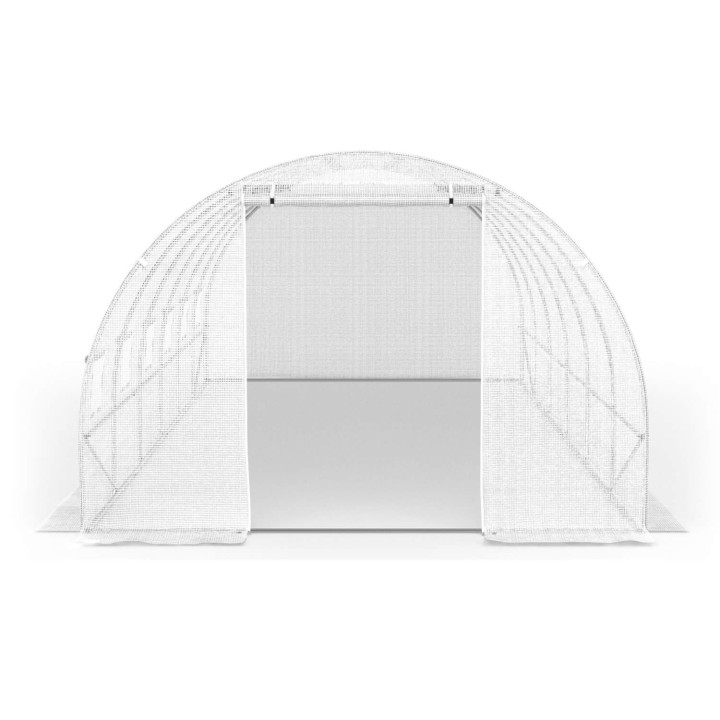 Wit dekzeil 6x3 m voor serre van 18 m²