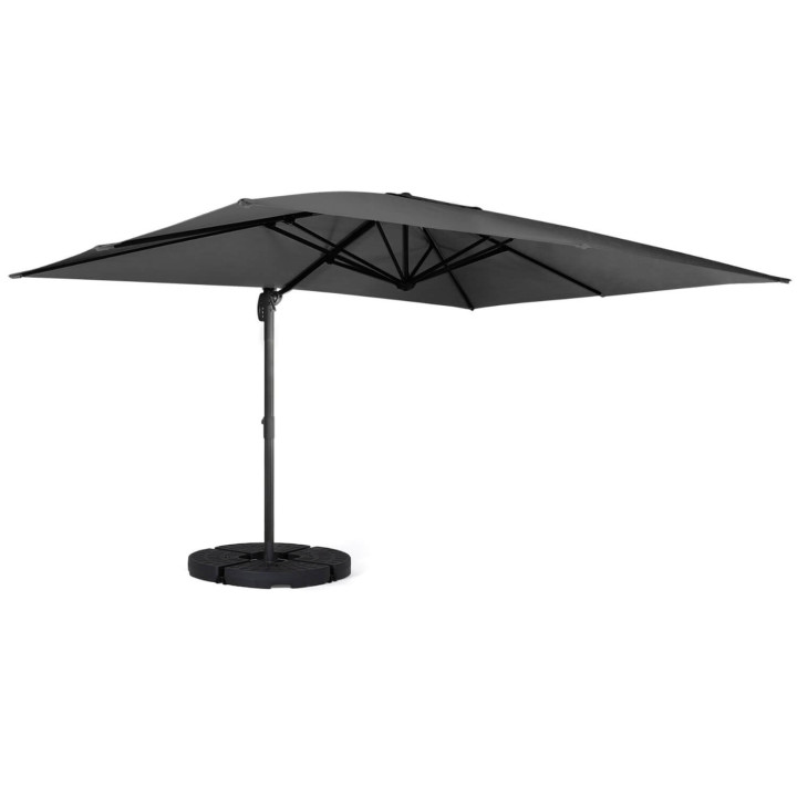 Offset parasol 3x4 m grijs - CALVI