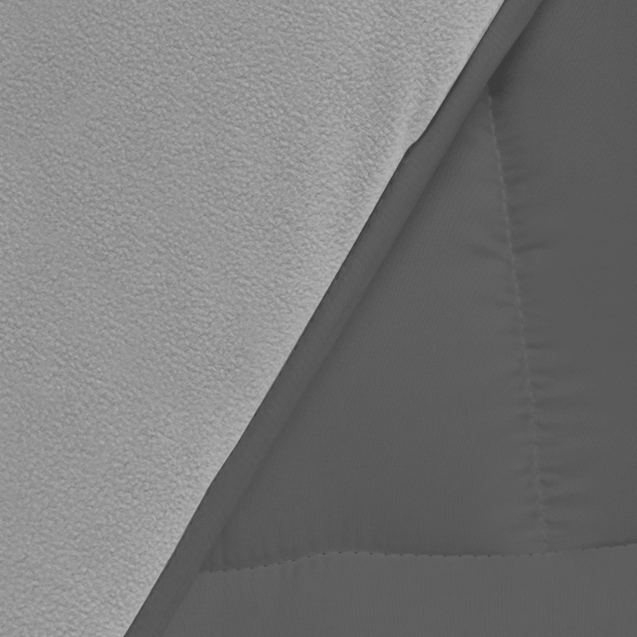 Edredón 200x200 CM ZOE polar biface gris y gris 400 gr