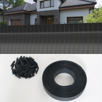 Kit Di Occultamento Lamelle In PVC Per Recinzione A Rete Rigida - Verde, Altezza 1.73 M, Per Privacy Giardino