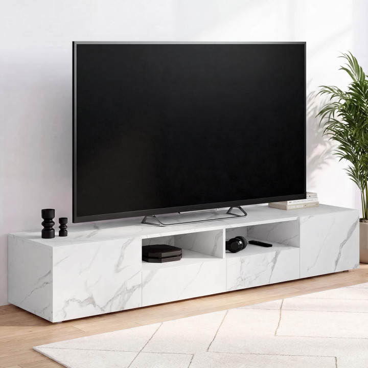 180 cm ELI marmeren houten TV-element