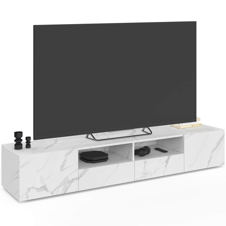 180 cm ELI marmeren houten TV-element