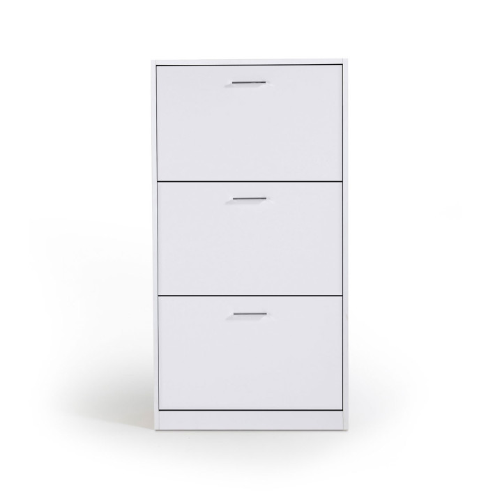 Meuble à chaussures KLARK 3 portes blanc Meuble à chaussures KLARK 3 portes blanc