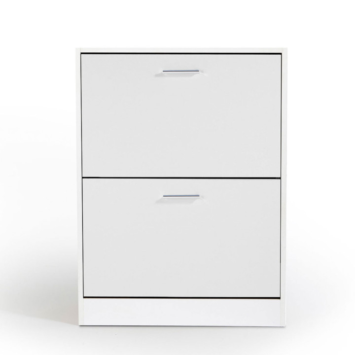 Meuble à chaussures KLARK 2 portes blanc Meuble à chaussures KLARK 2 portes blanc