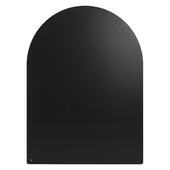 Piastra di protezione del pavimento stufa a pellet/legna 60 x 80 cm metallo nero