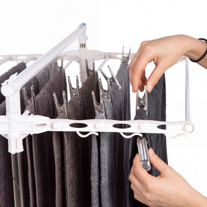 120 pinces à linge inox, pinces incassables, inusables, ne rouillent pas