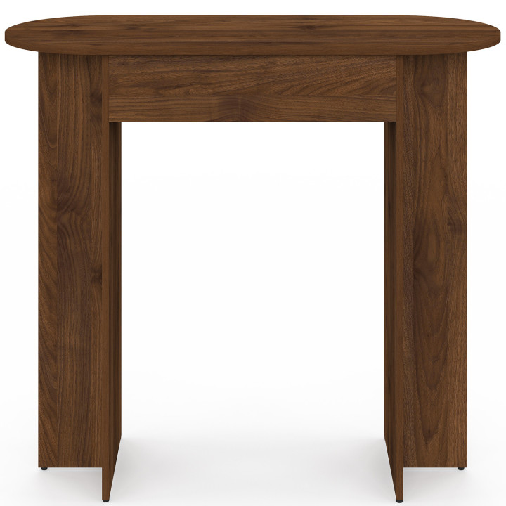 Ovale console met 1 lade MARTHE walnoot