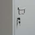 Armoire vestiaire ESTEL en métal gris foncé