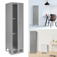 Armoire vestiaire ESTEL en métal gris foncé