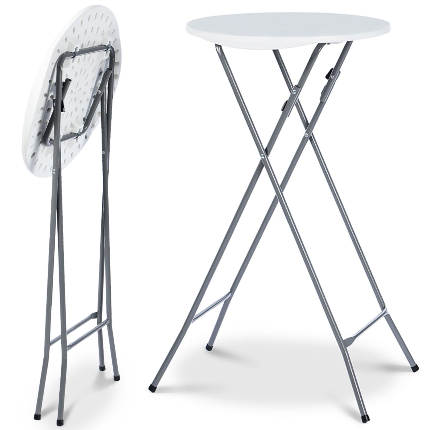 Lot table pliante 8 personnes blanche + 2 bancs 4 persnull