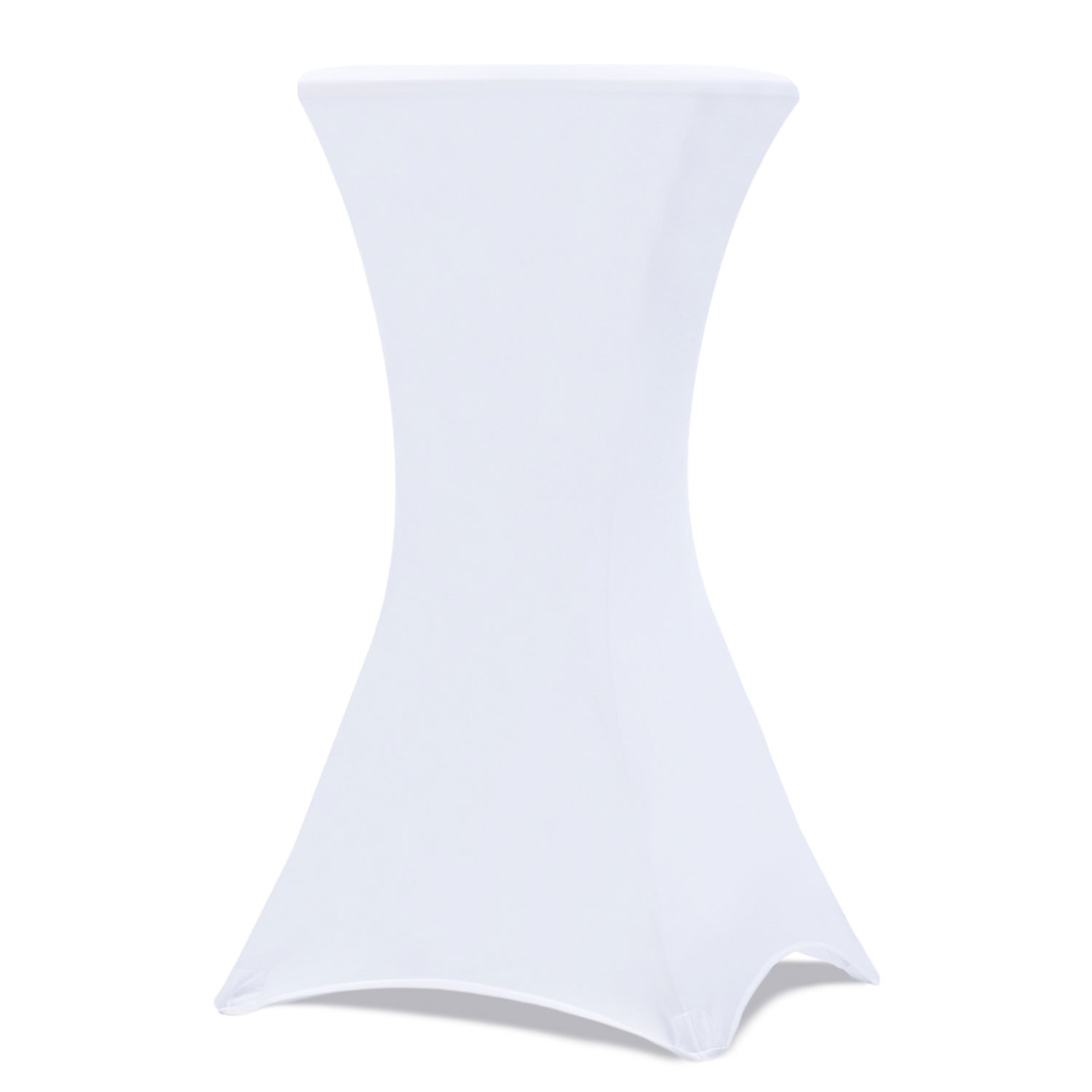 Lot de 5 housses blanches pour table haute pliante 105 CM,Noir, 60-65