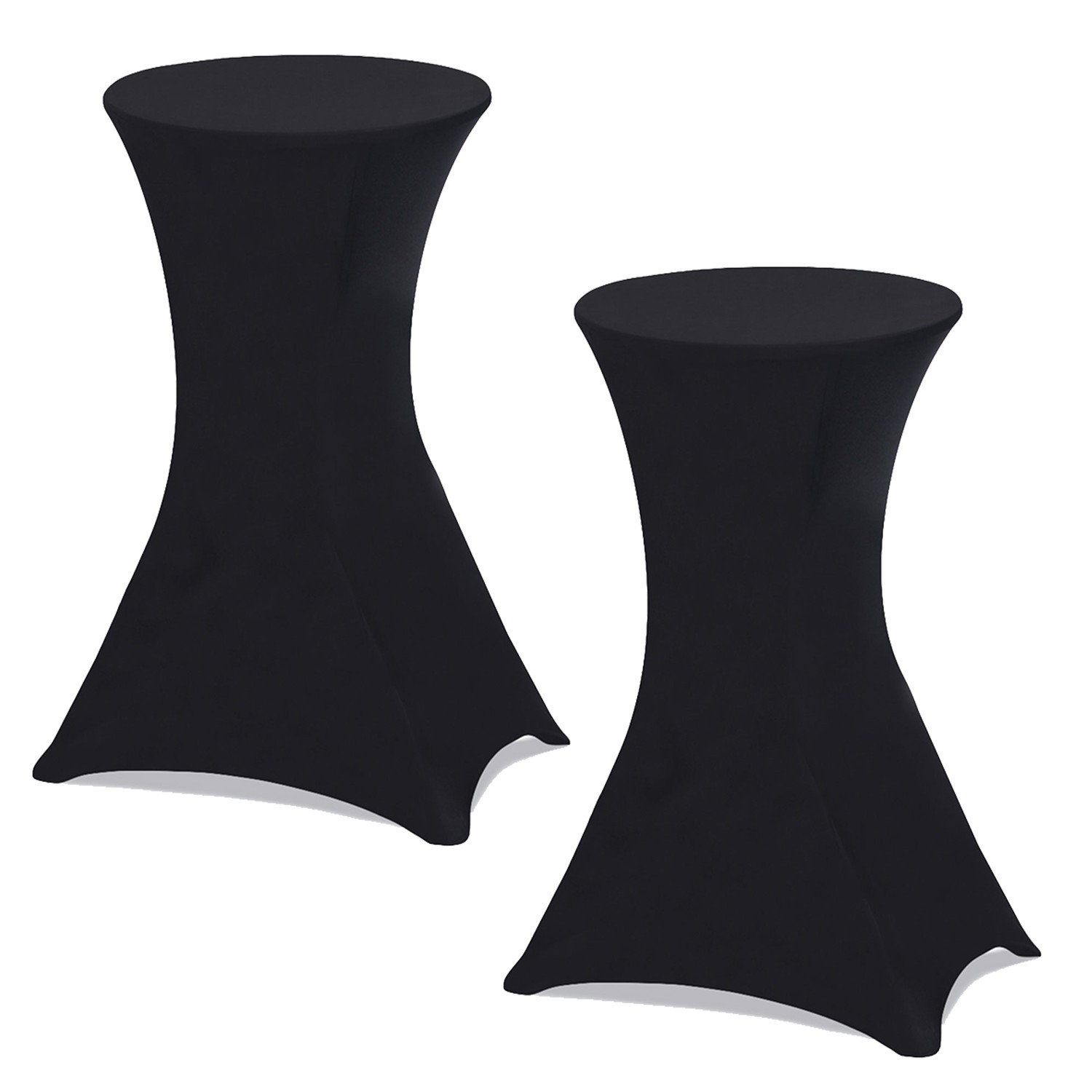 Housse Noire Pour Table Pliante IDMarket - Tissu Extensible 180cm | Protection Table Polyester