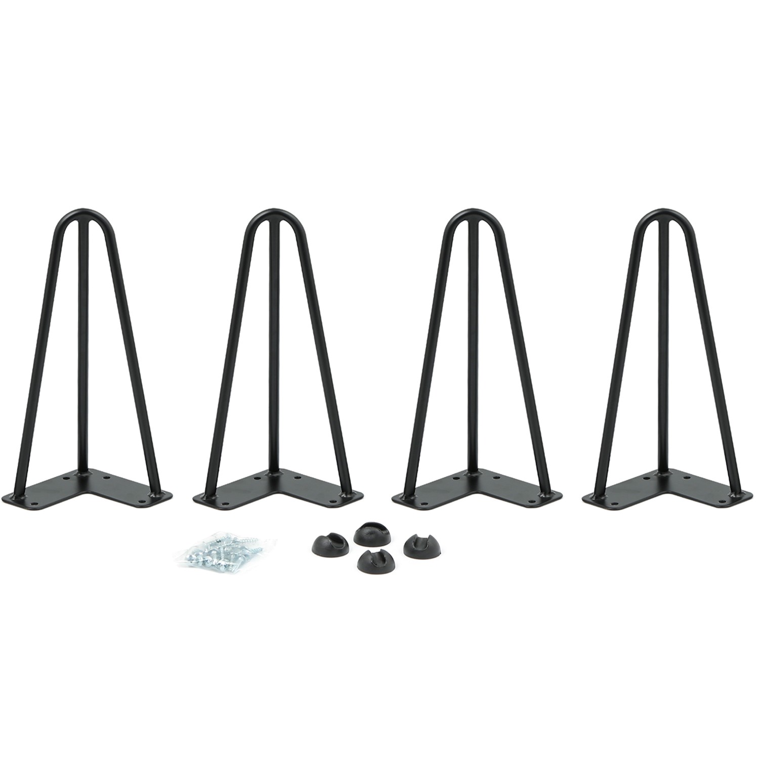 noir vis de réglage Un lot de 4 pieds de table/de meubles 40 cm 48 variations |Ø 30 mm form: rond IB-Style 