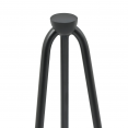 Lot de 4 pieds épingle 30.5 cm pour table design industriel