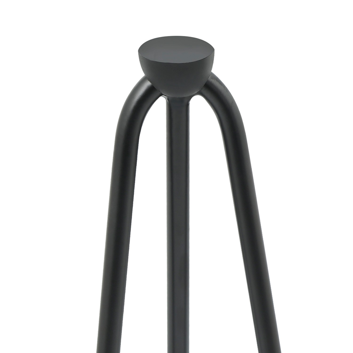 Neekor Lot de 4 pieds de table en épingle à cheveux en métal 40 cm Idéal pour tables basses livrés avec vis et protecteurs de sol bancs chaises bureaux