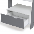 Étagère échelle scandinave bois blanc et gris