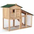 Poulailler PREMIUM avec clapier en bois