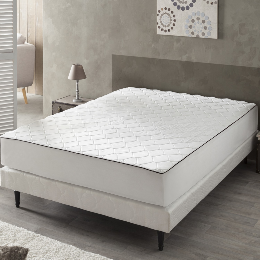 drap housse mémoire de forme 140x190 cm surmatelas mousse confort