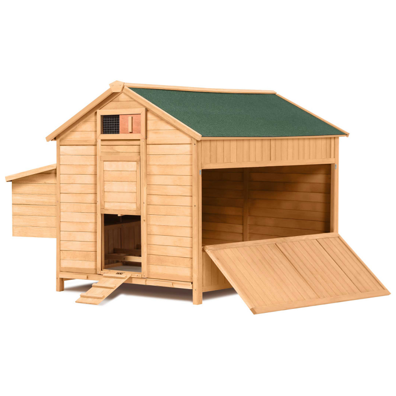 Poulailler Chalet En Bois 15 à 18 Poules Avec Pondoir