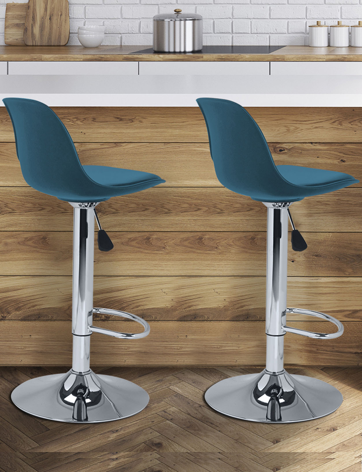 Tabouret De Bar Bleu