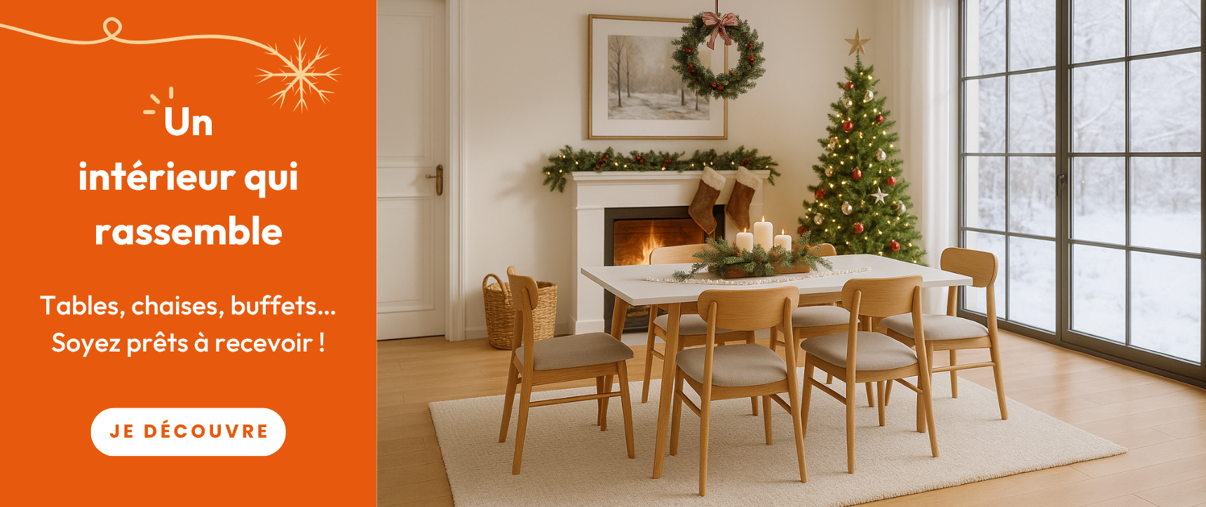 Mobilier de réception pour les fêtes