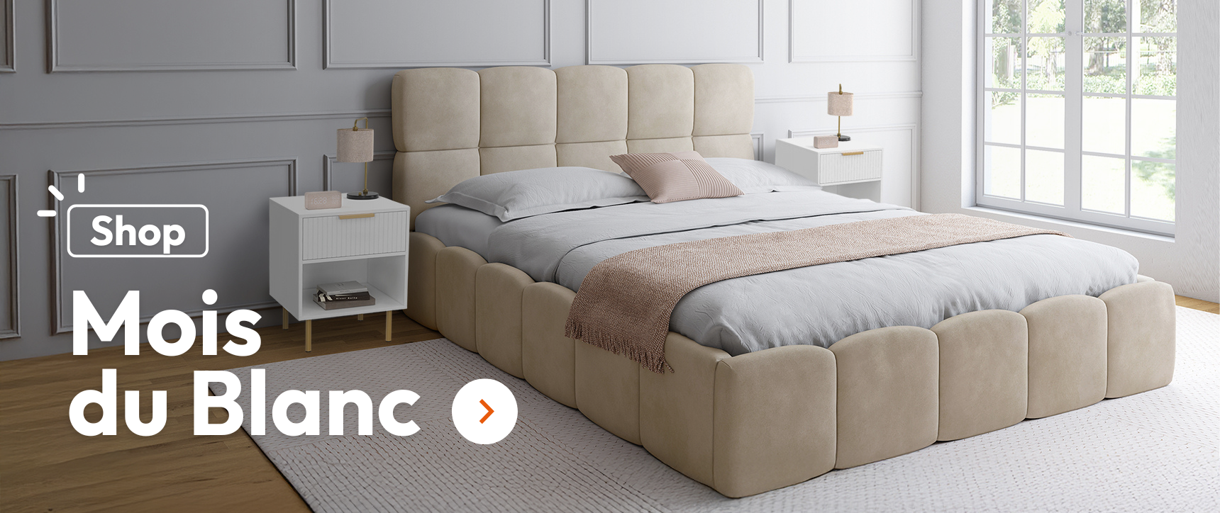 Mois du Blanc – Literie & Mobilier pour un Confort Absolu