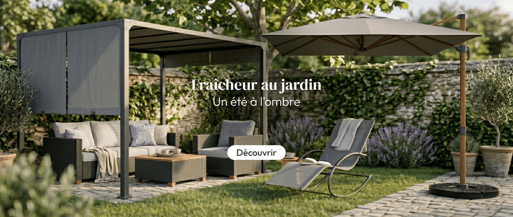Pergolas, parasols et voiles d’ombrage