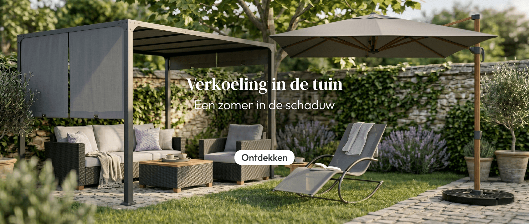 Pergola's, parasols en schaduwzeilen
