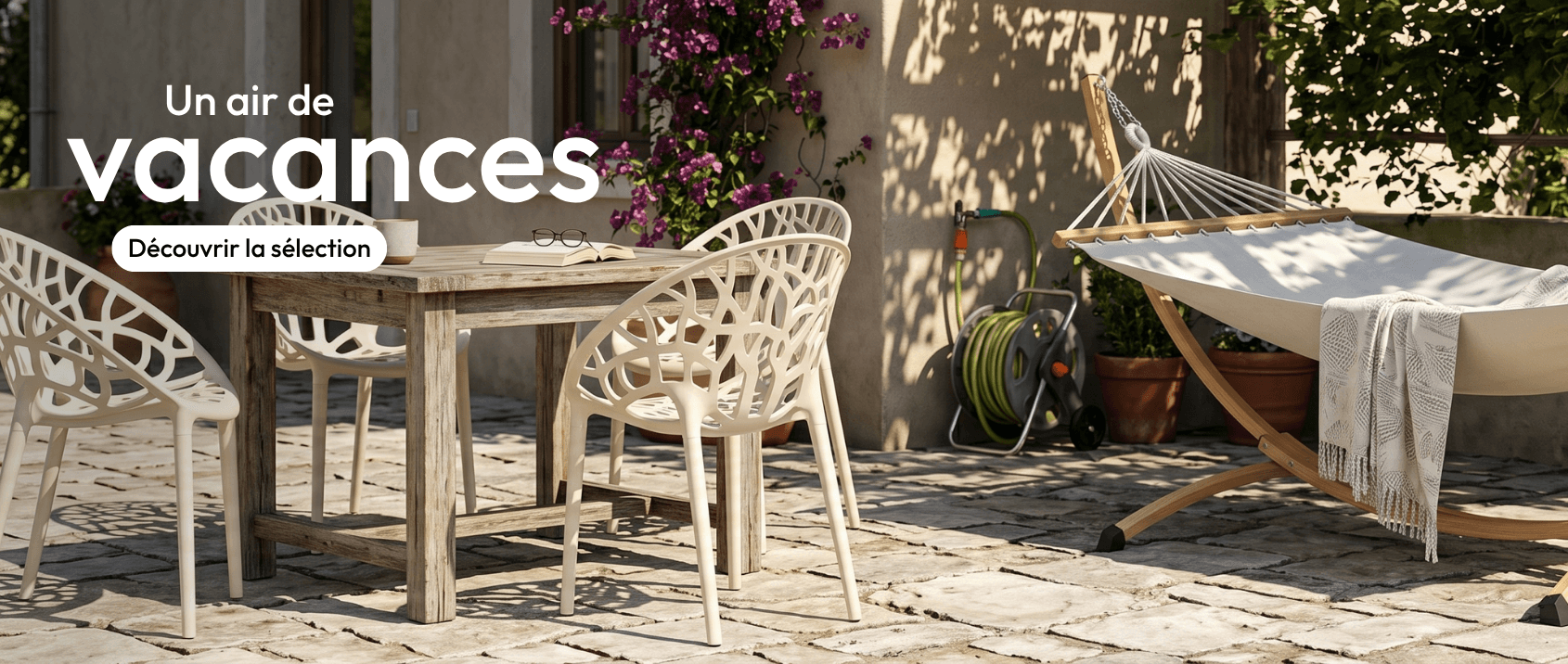 Sélection mobilier détente pour aménager votre extérieur avec style