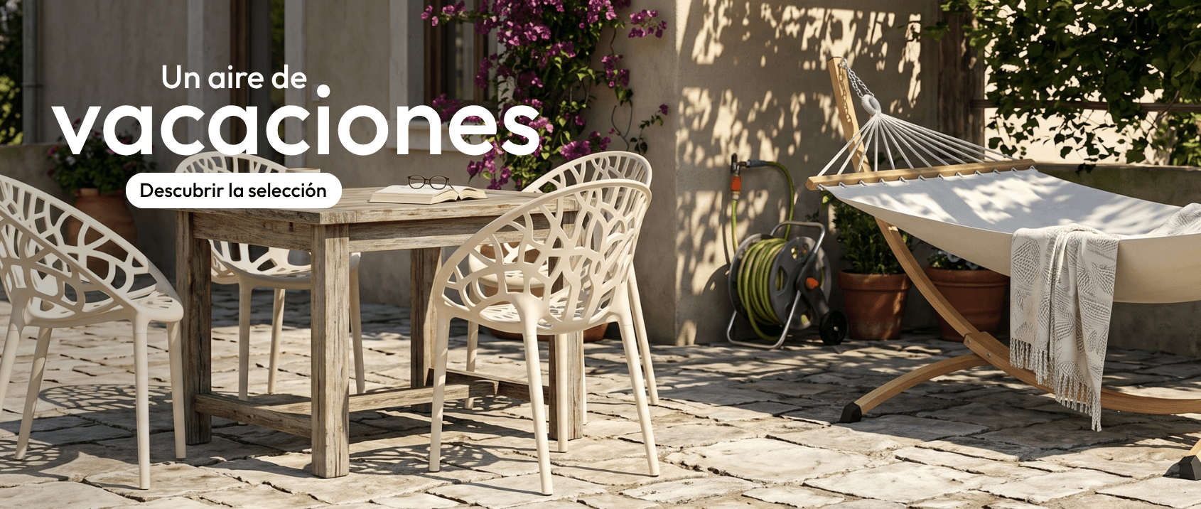 Una selección de muebles de salón para amueblar su espacio exterior con estilo