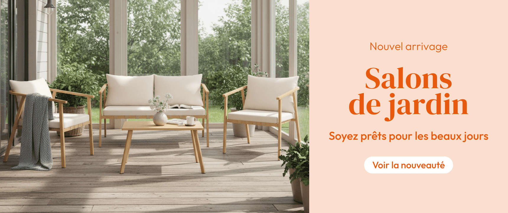 Nouvel Arrivage Salons de Jardin