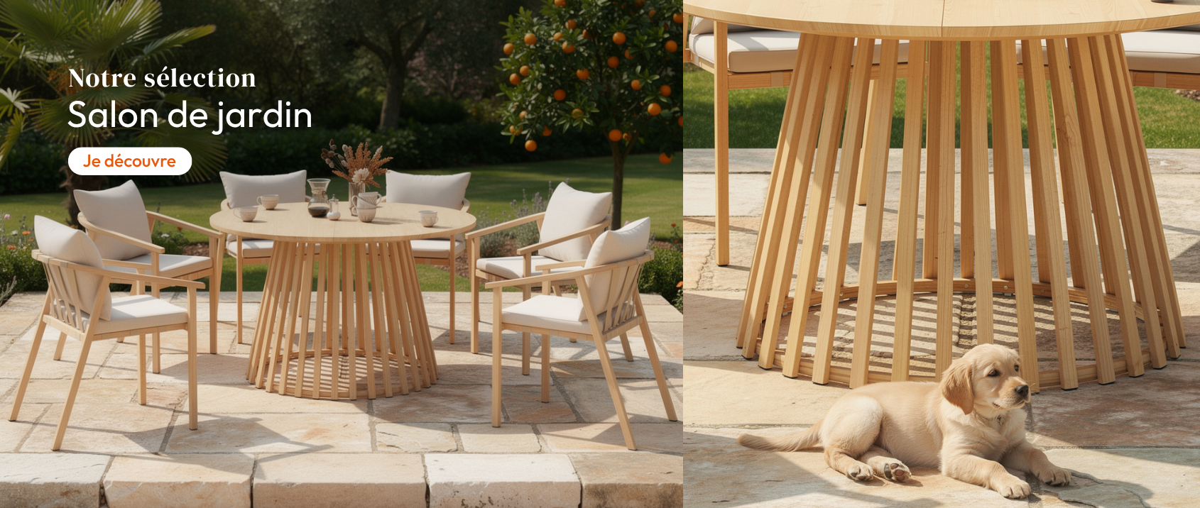 Sélection salons de jardin